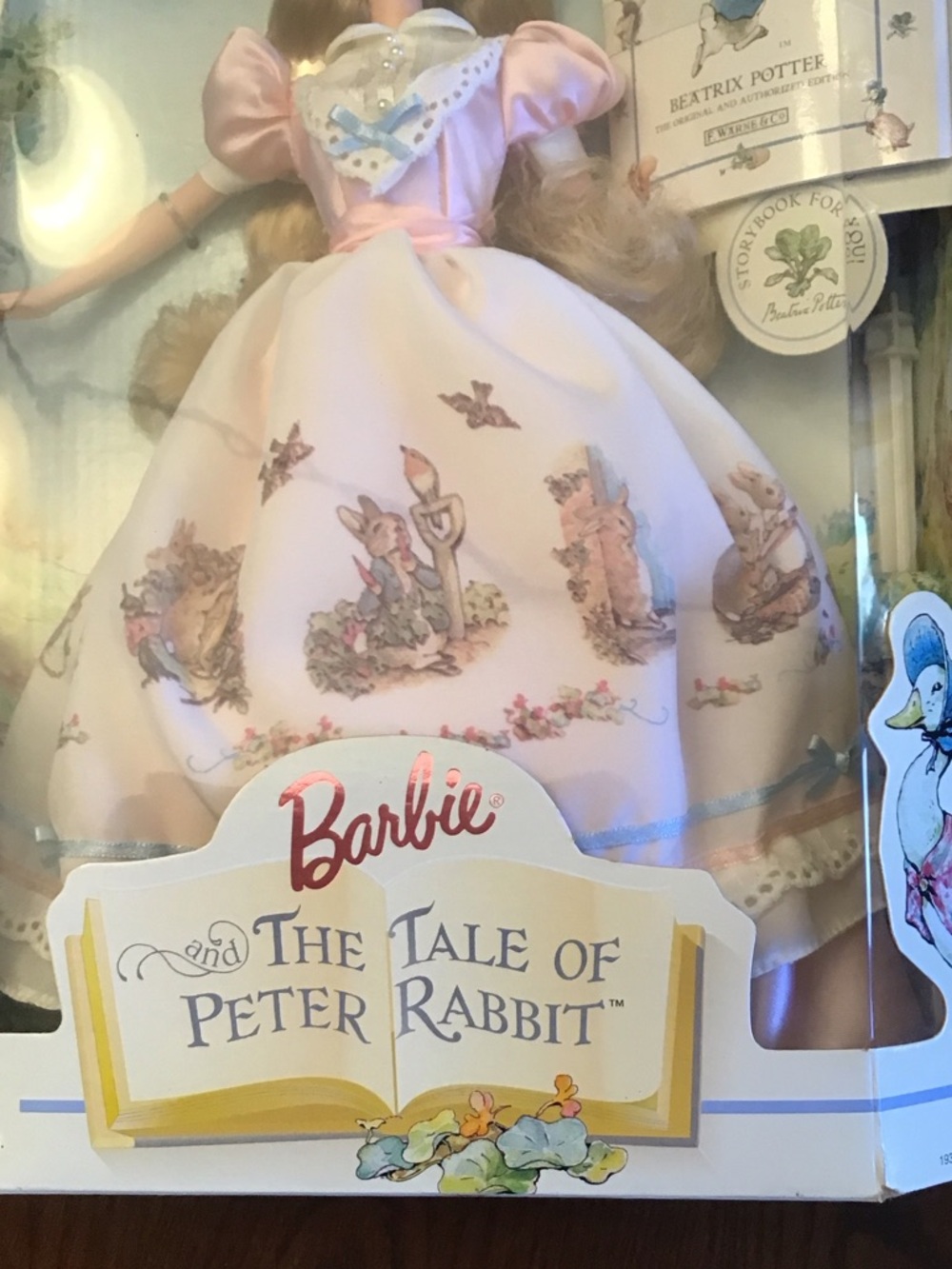 Barbie Collector Edition Pink Storybook Gown with Peter Rabbit Print - Picture 3 of 7